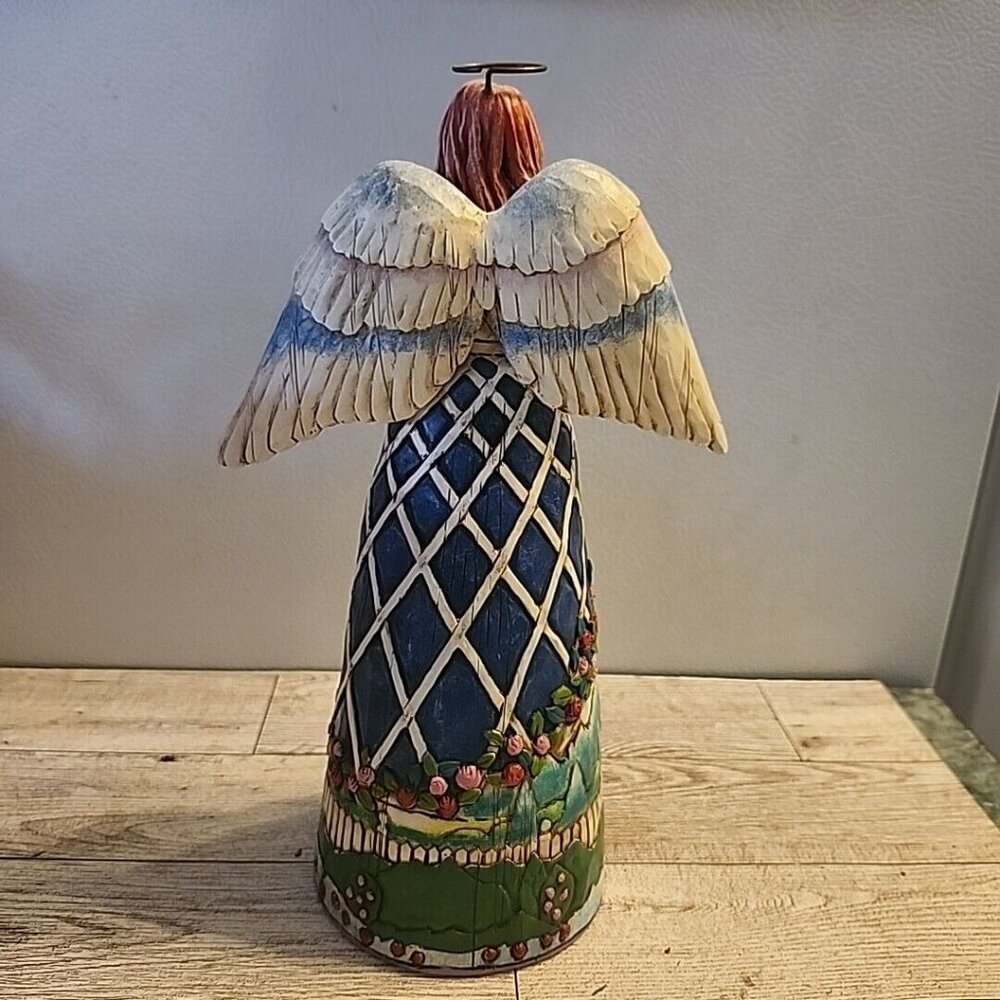 Jim Shore Angel Guardian of The Garden and Flowers Heartwood Creek Collection 9" - Picture 4 of 12